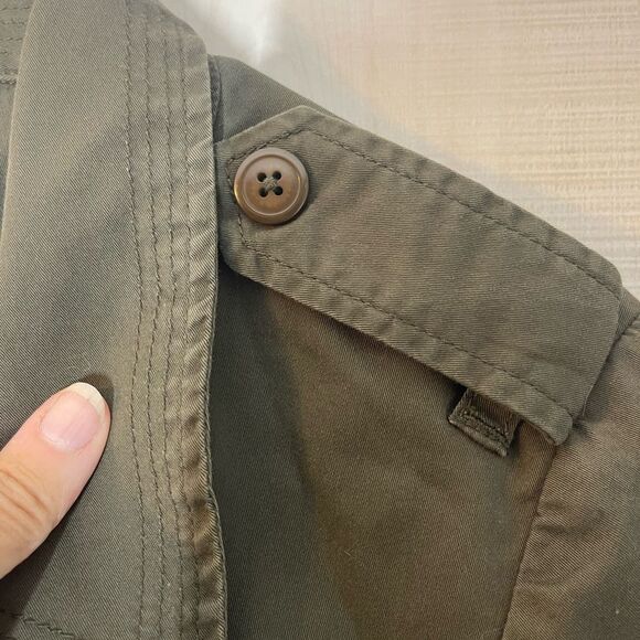 Coldwater Creek classic olive green‎ open front utility jacket, size 16 - Picture 11 of 11